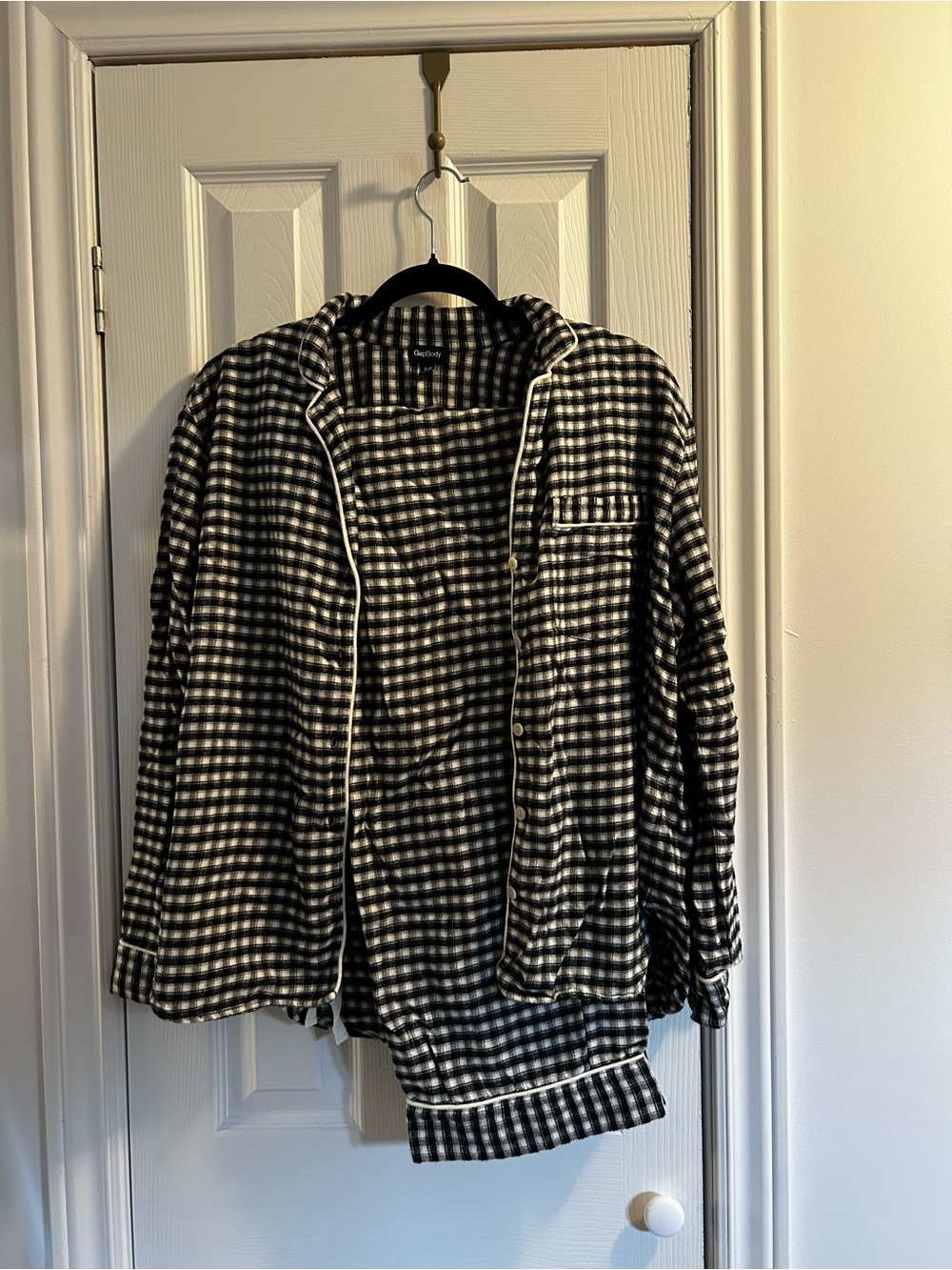 GAP softest flannel gingham PJs